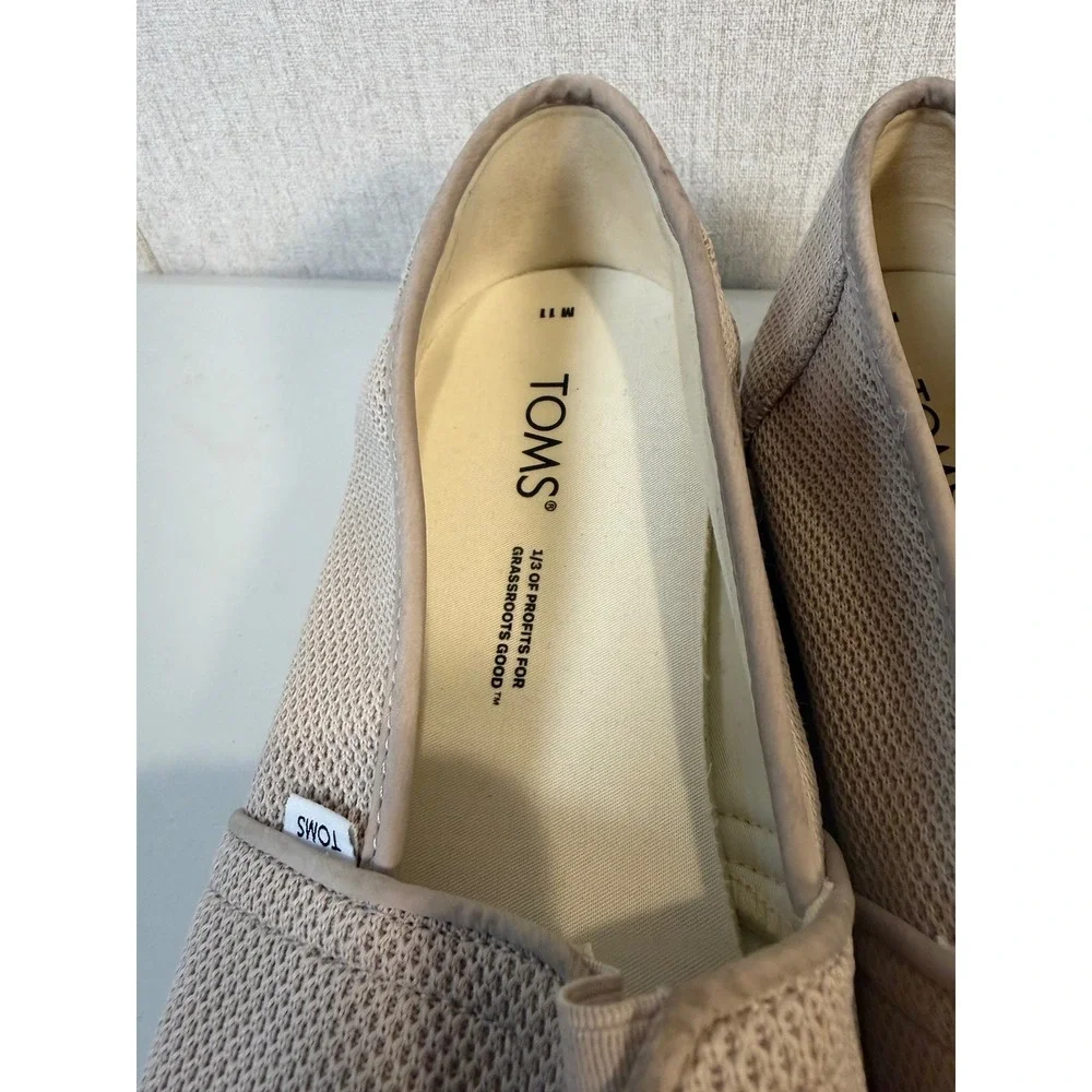 TOMS Men's Alpardata Slip-On‎ Casual Shoes - Beige Men size 11